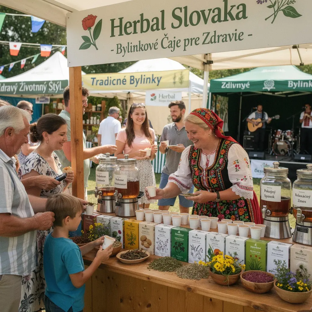Pohár s teplým čajom obklopený usmievavými kvetmi levandule.
