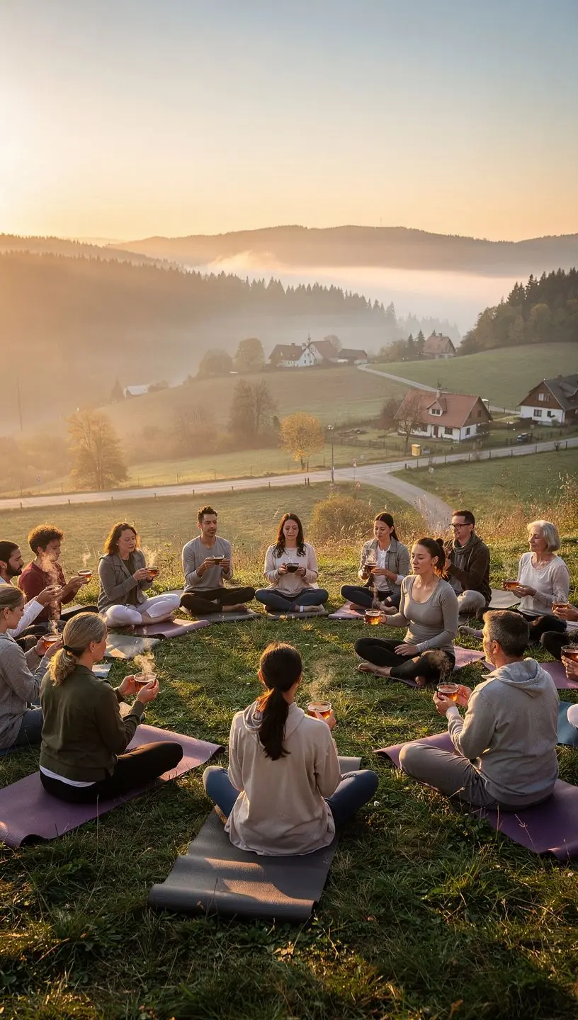 Ručne zbierané bylinky sušené na slnku s bohatými farbami.