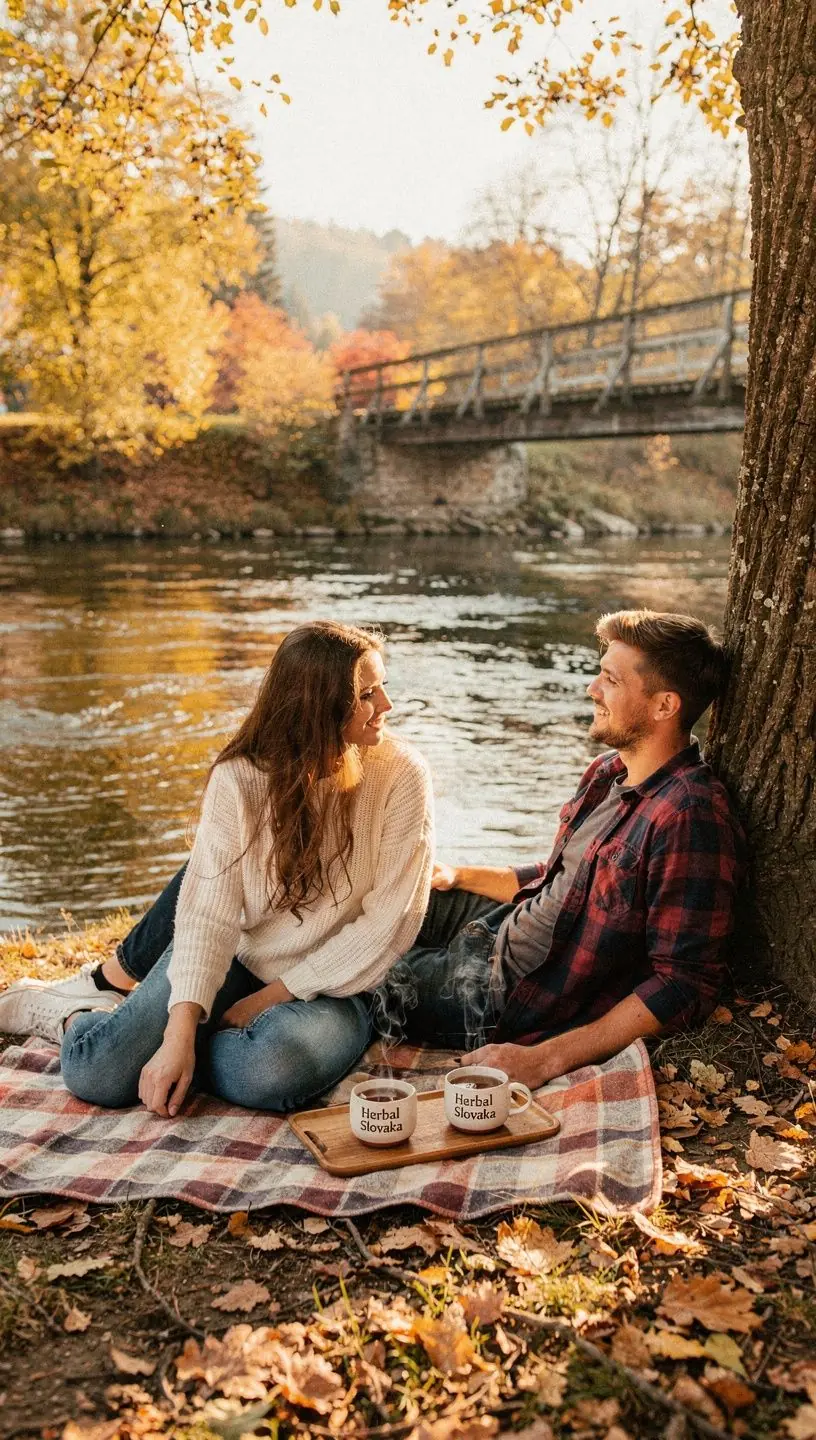 Ruky drží šálku čaju s upokojujúcim bylinkovým blendom