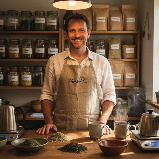 Zelený čaj s bylinkami a kvetmi, ktorý podporuje relaxáciu a pohodu.